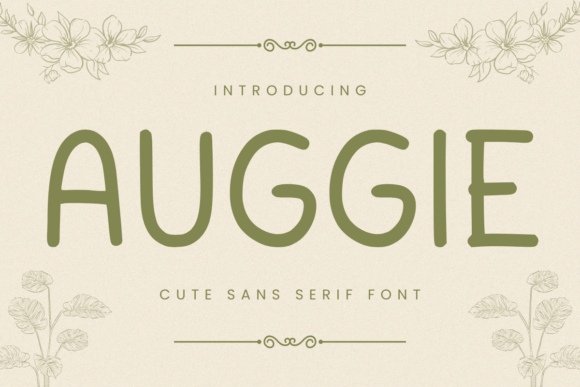 Auggie Font: Cute & Clear for Web Design