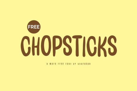Chopsticks Font for Creative Projects