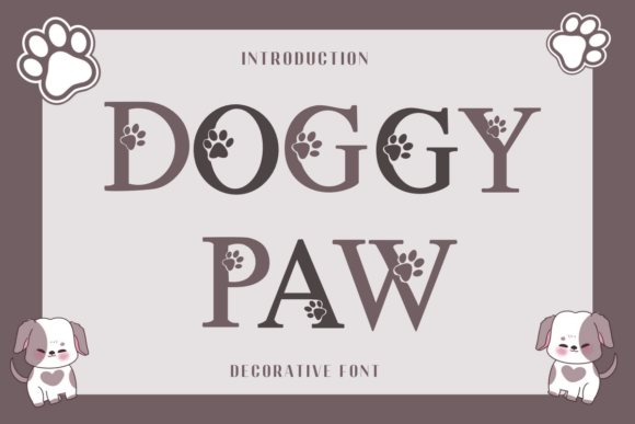 Doggy Paw: A Cute Decorative Font