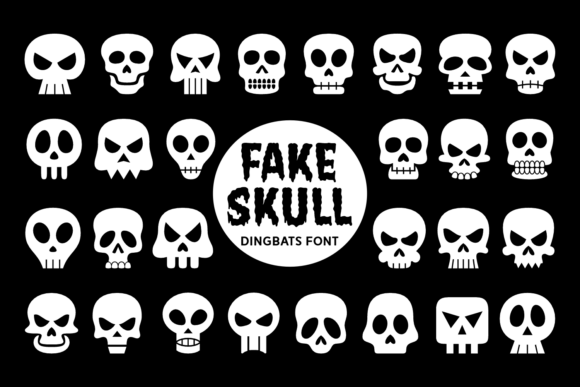 Fake Skull Font: Bold Typography for Editorial Design