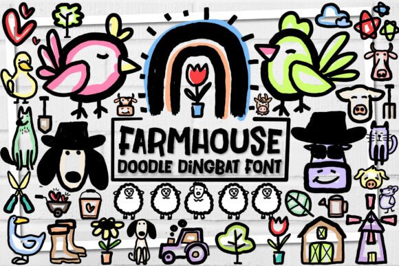 Farmhouse Doodle Font for Creative Marketing