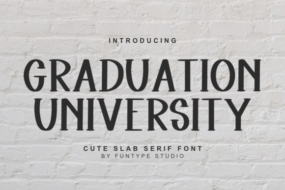 Graduation University Font for Web Design