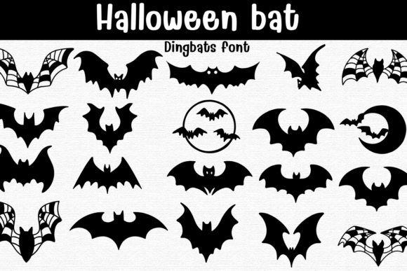 Halloween Bat Font for Creative Makers