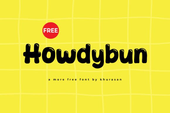 Howdybun: A Cute Display Font for Crafters