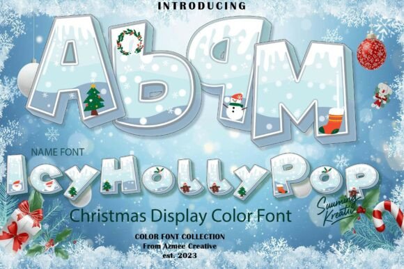 Icyhollypop: A Frosty Font for Holiday Design