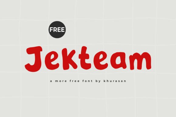 Jekteam: A Cute Display Font for Creative Projects