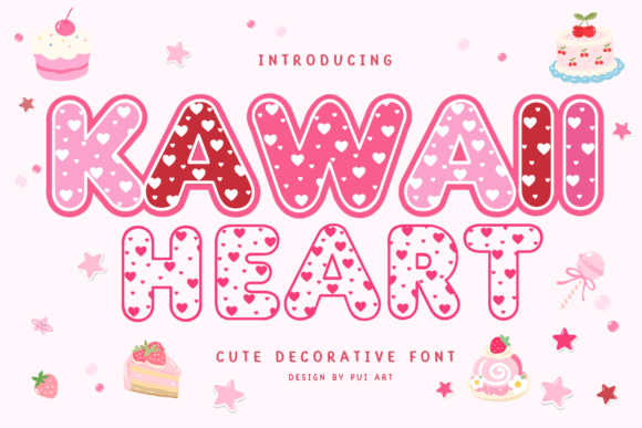 Kawaii Heart Font for Business
