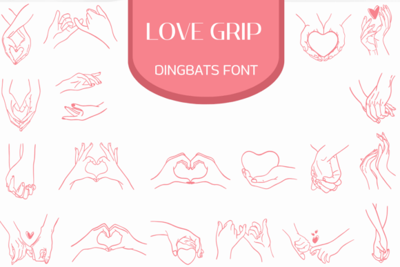 Love Grip Font for Creative Makers
