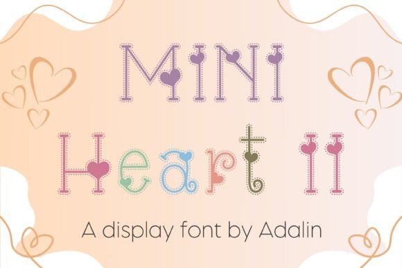 Mini Heart II Font: A Cute Decorative Typeface