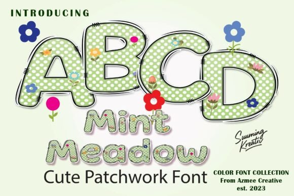 Mintmeadow: A Cute Color Font for Playful Branding
