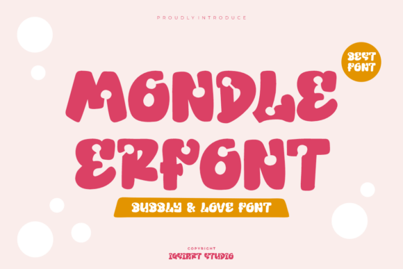 Mondle Erfont: A Playful Display Font