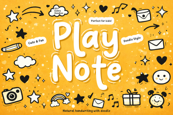 Play Note: A Handwritten Font for Creative Projects