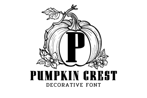 Pumpkin Crest Font: Autumnal Elegance