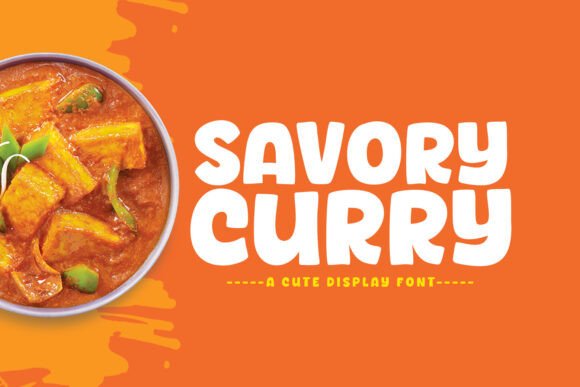 Savory Curry Font for Web Design