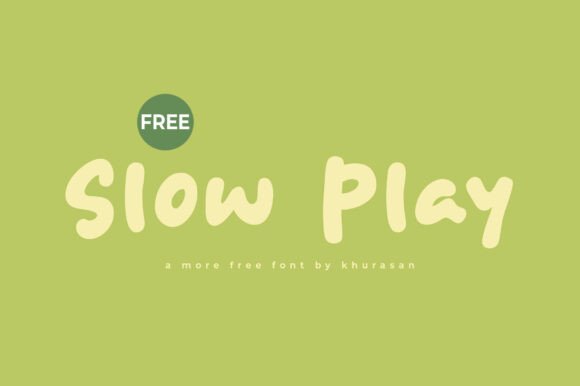 Slow Play Font for Web Design