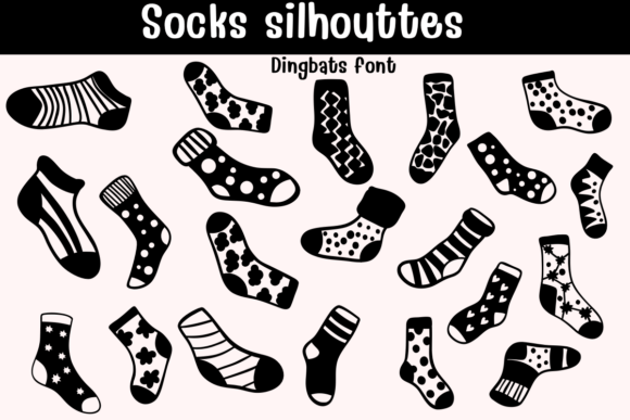 Socks Silhouettes Font Review