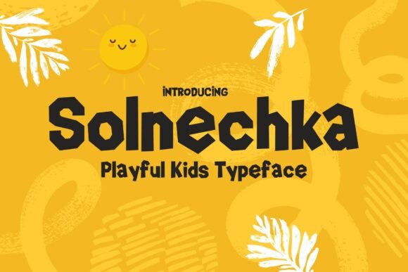 Solnechka: A Playful Font for Editorial Design
