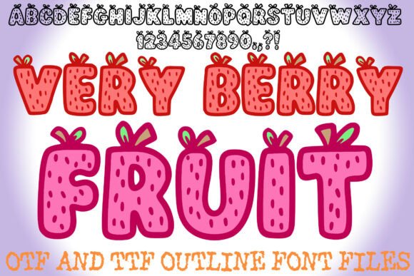 Very Berry Fruit Font