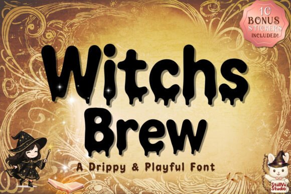 Witchs Brew: A Drippy Font for Magical Branding